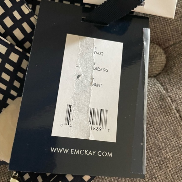 Elizabeth McKay Scotland Silk Wrap Dress Blue Check - Picture 10 of 12